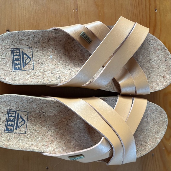 Reef Kaia Tan Platform Slide Sandal size 6 NWOB - Picture 6 of 8